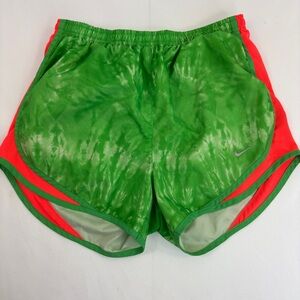 Nike Tempo Running Shorts Green Pink Small
